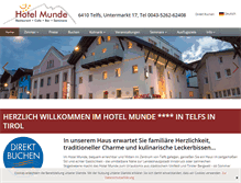 Tablet Screenshot of hotel-munde.at